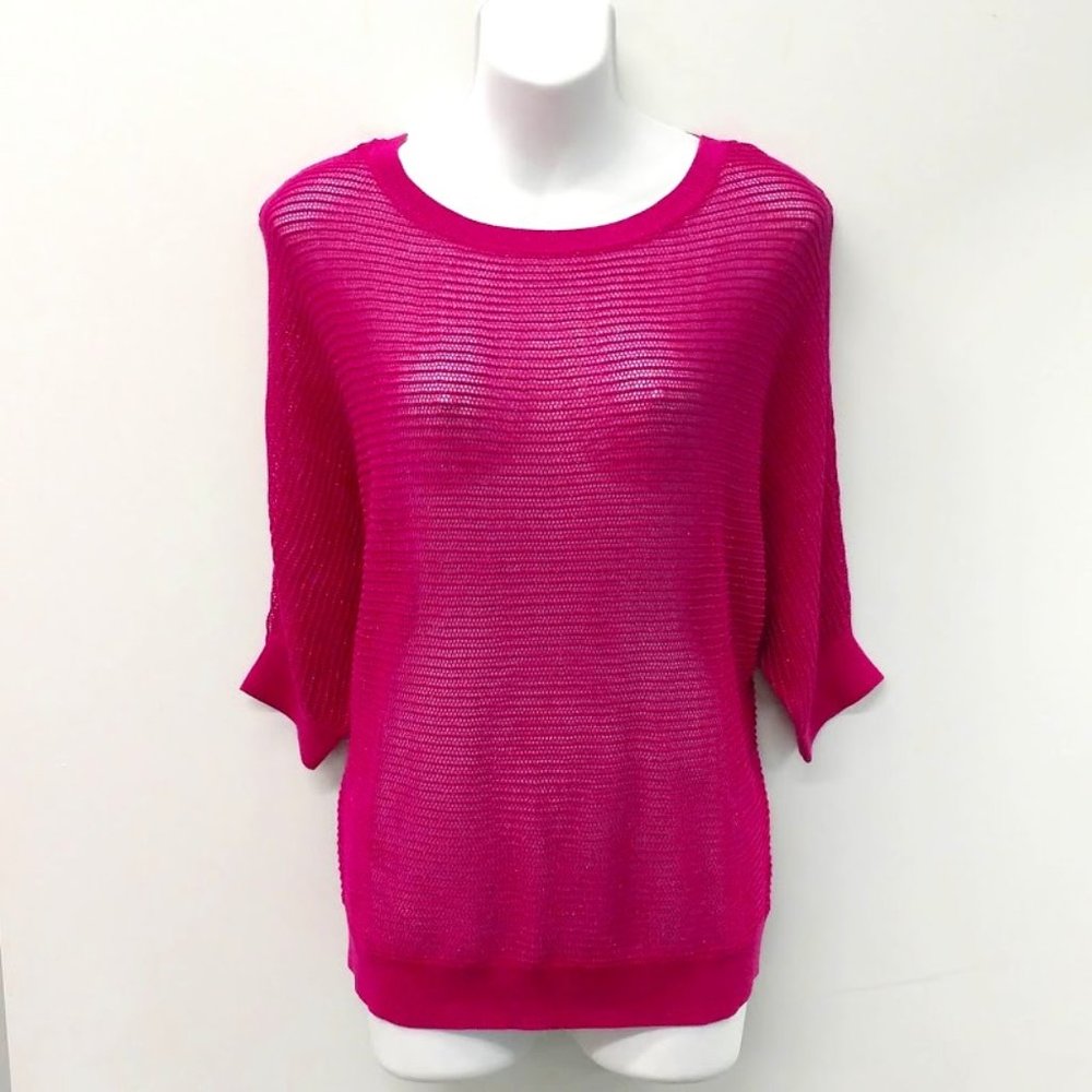 APT 9 - NWT- Fuschia Dolman Sweater